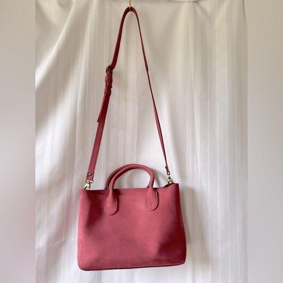 Portland Leather Goods PLG Foxglove Brushed Leather Rainstorm Zip Zipper EUC - Picture 2 of 8